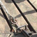 Rope anchor into bridge floor